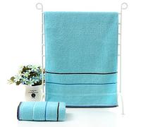 KAIQINMJ Serviettes 6 couleurs serviette en coton rayé serviette de salle de bain serviette absorbante 35 x 75 articles ménagers