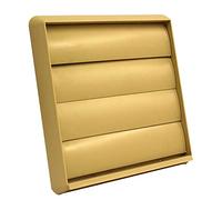 Kair Air Vent Gravity Grille with Non-Return Shutter Flaps - 6 inch / 150mm Round Spigot - Beige - SYS-150 - DUCVKC292-BG by Kair
