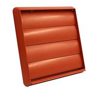 Kair Air Vent Gravity Grille with Non-Return Shutter Flaps - 6 inch / 150mm Round Spigot - Terracotta - SYS-150 - DUCVKC292-TC by Kair