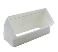 Kair Coude vertical coudé à 45 degrés 220 mm x 90 mm - Adaptateur de conduit rectangulaire en plastique 22,9 x 10,2 cm