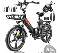KAISDA Vélo Électrique Pliable - Moteur 350W Double Batterie 36V/10.4AH - Autonomie 90km - Shimano 7 Vitesses - Freins-pneu 20''