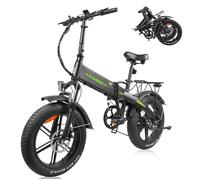 KAISDA Vélo Électrique Pliable - Moteur 500W - Batterie 48V 13Ah - Autonomie 100km - 20” Fat Bike avec Bluetooth - Shimano 7