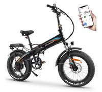 KAISDA Vélo Électrique VAE 20”Fat Bike - BAFANG Moteur 750W Batterie 48V 15Ah - Autonomie 100km - Shimano 7 Vitesses - Freins