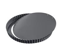 KAISER 2300637419 La Forme Plus Moule à Tarte aux Fruits/Quiche Tôle Mince Noir