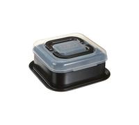 Kaiser 623009 bake&take moule à charnière carré avec cloche de transport 24 x 24 cm