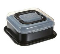 Kaiser 623009 Bake&Take Moule à charnière carré avec cloche de transport 24 x 24 cm