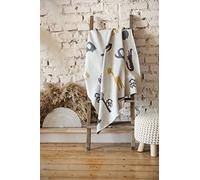 KAISER 65220 ANIMAL ORGANIC - Baby blanket knitted 100% organic cotton (kbA), breathable baby blanket, all year round, newborn, baby carriage blanket, baby blanket, col. natural combo