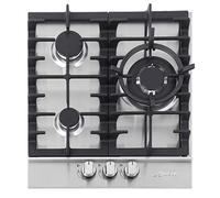 Kaiser Acier inoxydable Cuisson 45 cm autosuffisants/Gaz/Luxe fabricant Kaiser/Gaz Plaque avec 3 haute valeur Gen brûleurs/1 x Trois Cercle Graveur de Turbo (3,8kw) avec adaptateur Wok en fonte/