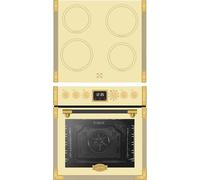 KAISER Art Deco EHC 6776 I ElfAD Cuisinière à induction, style rétro, 74 l, avec plaque à induction, Air-Fry