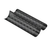 KAISER Baguetteform perforiert für 2 Baquettes schwarz