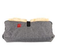 Kaiser Big Double Chauffe Mains en Peau d'Agneau Anthracite Mélange