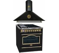 Kaiser Centre de cuisson à induction HC 93655 IEm+A 9423 BE ECO, Centre de cuisson électrique 90 cm avec table de cuisson à induction+hotte aspirante 90 cm