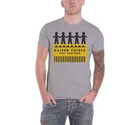 Kaiser Chiefs T Shirt Paper Dolls Band Logo Nouveau Officiel Homme Marl Gris Size L