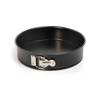 Kaiser Classic Springform 30 cm rund, Flachboden, runde Backform antihaftbeschichtet, Kuchenform auslaufsicher, schwarz