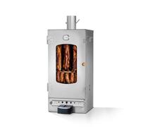 KAISER COMPANY '80' Fumoir électrique de très grande qualité l Fumoir en acier inoxydable I Fumoir mobile 86 cm I Peut contenir jusqu’à 12 kg de viande I Spirale chauffante électrique 2000 W