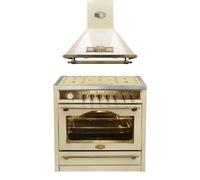 Kaiser Cuisinière à induction HC 93655 IElfEm+A 9315 ElfEm, Cuisinière électrique 90 cm+hotte aspirante 90 cm