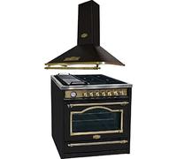 Kaiser Cuisinière à induction HC 93655 IEm+A 9315 Em, Cuisinière électrique 90 cm + Hotte aspirante 90 cm