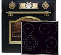 Kaiser Cuisinière-set Retro Four électrique EH 6355 EM +KCT 6715 F Table de cuisson vitrocéramique 60 cm
