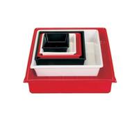 KAISER cuvette de laboratoire 24 x 30 cm rouge