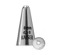 KAISER Douille étoile fermée Originale 8 mm, Douille à Douille, en Acier Inoxydable, sans Plis ni Bords
