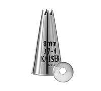 KAISER Douille étoile Originale 8 mm, Douille à Douille, en Acier Inoxydable, sans Pliage ni Bord, Argent