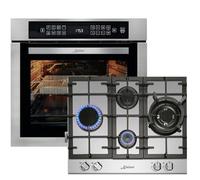 KAISER EH 6306 N R + KG 6364 Kit de four autonome encastrable en acier inoxydable 86 l 15 points + cuisinière à gaz encastrable 60 cm