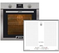 Kaiser EH 6323+ KCT 67 FIW La Perle, acier inoxydable 79L four électrique encastrable autonettoyant avec 10 fonctions multifonctionnelles+ table à induction Autarkic Power Booster de 60 cm