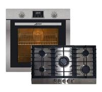Kaiser EH 6323 + KG 9356 Stainless Steel Built-In Electric Oven 79L+ Installation Gas Hob 90 cm Stainless Steel (Inox) Hob