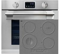 Kaiser EH 6339+KCT 6705 I Herd Ära Kit four encastrable XXL 86L avec Pyrolyse & AirFry, écran tactile, boutons rotatifs, plaque de cuisson à induction, 60 cm, 4 zones de cuisson