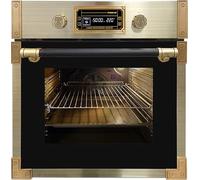 Kaiser EH 6427 AD Four à pyrolyse rétro encastrable 60 cm | Four électrique 73 l | Verre noir | Pierre à pizza | Barbecue infrarouge | Système d'air chaud