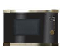 Kaiser EM 2545 AD, Gril et air chaud, Micro-ondes encastrable, 25 l, Retro MIkrowell, Verre anthracite,60cm