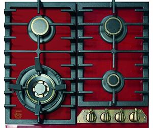 Kaiser Empire KCG 6335 RotEm Plaque de cuisson à gaz 60 cm/exclusif/Cuisinière / 4 brûleurs - 3,8 kW WOK/Gaz naturel et propane possibles - Plaques de cuisson en Verre trempé/Qualité Supérieure