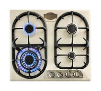 Kaiser Empire kg 6325 ElfEm Ivory Plaque Gaz/de cuisson 60cm nouveauté/Plaque de Cuisson Gaz/ 3,8 kW Brûleurs WOK/Gaz propane/gaz naturel/Gaz Plaque Cuisson Gaz 60 cm