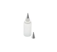 KAISER Flacon pulvérisateur Original Inspiration avec 2 Buses en Acier Inoxydable, Flacon de décoration, Flacon Souple 75 ML, décoration de Biscuits, étiquettes de gâteaux, gâteaux, Bord d'assiette.