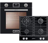 Kaiser Four à encastrer EG 6374 SP+KCG 6380, Four à gaz autarcique, 79L+plaque de cuisson à gaz 60 cm