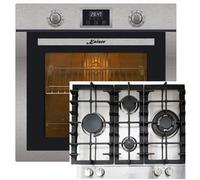 Kaiser Four Set EH 6323 + KG 6364, Autonome, Inox, Four électrique+plaque de cuisson gaz 60 cm