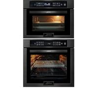 Kaiser Herdset EH 6306 RS + EM 6307 RS - Four encastrable, 15 fonctions, autarcique + four à micro-ondes, hauteur 45 cm, TouchControl, grill infrarouge, 22 fonctions