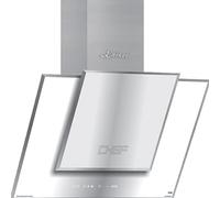 Kaiser Hotte aspirante 80 cm AT 8409 FW ECO Hotte murale en verre blanc en acier inoxydable, contrôle tactile à 3 niveaux
