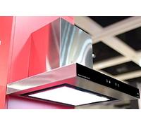 Kaiser Hotte murale AT 6433 Eco+Kit de circulation d'air, Hotte aspirante 60 cm, 750 m³/h,Acier inox, Verre d'éclairage blanc