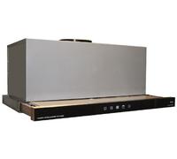 Kaiser Hotte télescopique encastrable 60cm EA 644 Hotte aspirante Verre noir•TouchControl•groupe filtrant intégré 910m³/h