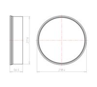 KAISER KAISER Bague d'extension 1282-50 Hauteur d'installation 50 mm Quantité:1