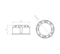 KAISER KAISER Boîte encastrée 9061-01 pour cloison fine, profondeur 35 mm Quantité:25