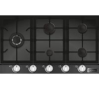 Kaiser KCG 9387 Table de cuisson à gaz 90cm, Autark,Table de cuisson à gaz,Gaz sur verre noir,Glaskeramik Gaskochfeld Einbau, Cuisinière à gaz encastrable,3,8 kW