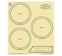 Kaiser KCT 4795 FI ELFAD, noir, plaque de cuisson encastrable, 3 zones de cuisson, 45 cm, commande entièrement tactile, autarcique, facettes, plaque à induction rétro, affichage des fonctions