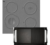 Kaiser KCT 6705 I Plaque de cuisson à induction avec plaque de cuisson, design en fonte, 4 zones de cuisson, sans cadre