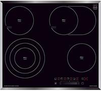 Kaiser KCT 6715 F Table de cuisson vitrocéramique Autark 60cm, noir verre, 4 zones de cuisson High-Light, zone de rôtissage, double circuit, table de cuisson encastrable, TouchControl, écran