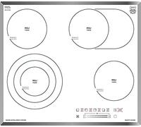 Kaiser KCT 6715 FW Plaque de cuisson encastrable, en vitrocéramique, autonome, haute luminosité, 60 cm, Power-Slide, autonome, en verre blanc, sans cadre