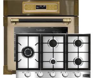 Kaiser Kit de cuisinière EH 6726 ElfAD + KG 9357 Turbo, four encastrable rétro 80 l, électrique, 11 fonctions de fonctionnement + plaque de cuisson à gaz encastrable 90 cm, acier inoxydable/inox, gaz