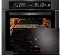 KAISER Kit de four encastrable - Autonome - 86 l - 15 points - Grill Air Fryer Full Touch - Avec plaque à induction, écran TFT de 90 cm, EH 6306 N RS+KCT 9140 FI