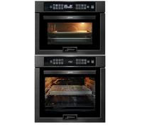 KAISER Kit four encastrable 86 l, 60 cm, 15 facts, four à micro-ondes, 45 cm, EH 6306 N RS+EM 6307 RS avec rallonge télescopique 1 voie